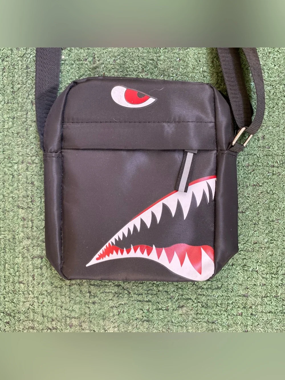 Black Shark Crossbody Shoulder Bag